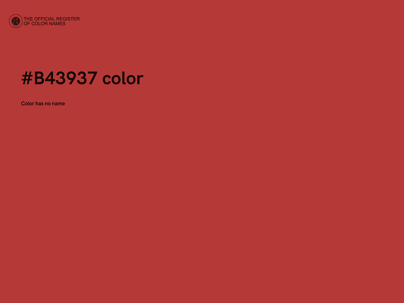 #B43937 color image