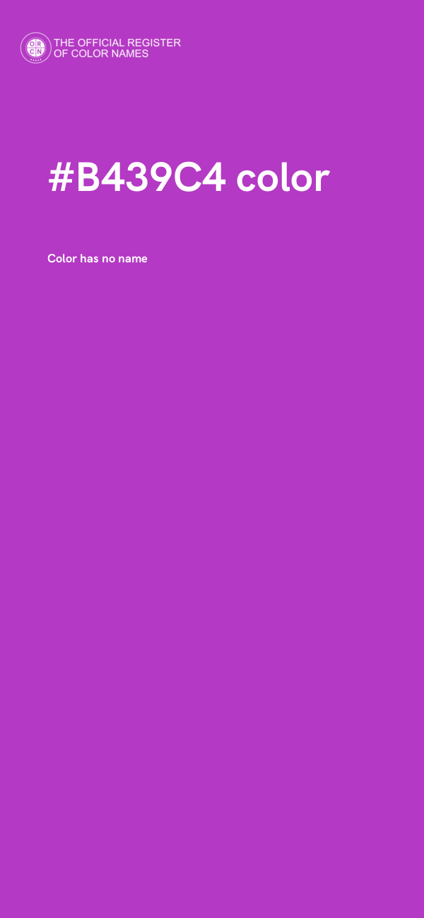 #B439C4 color image