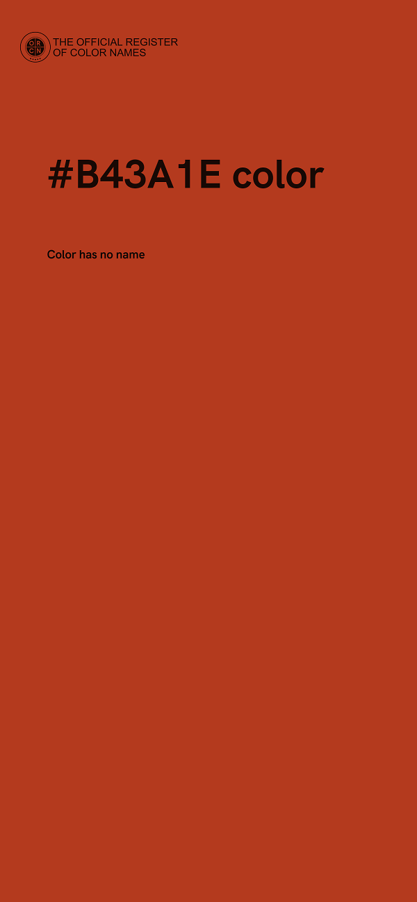#B43A1E color image