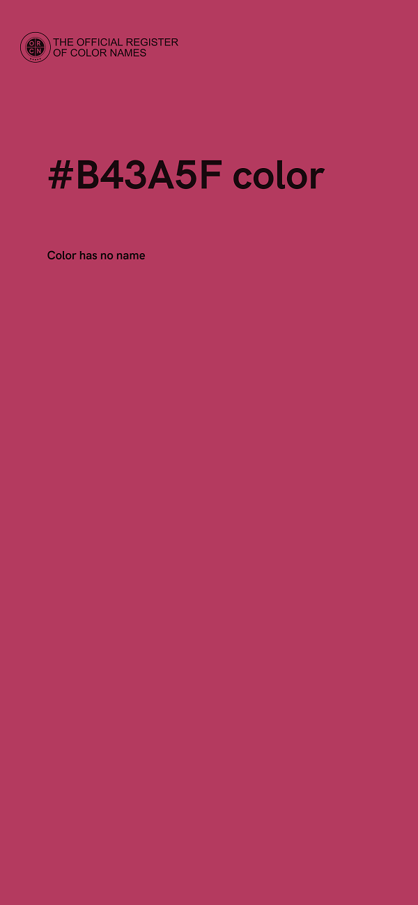 #B43A5F color image