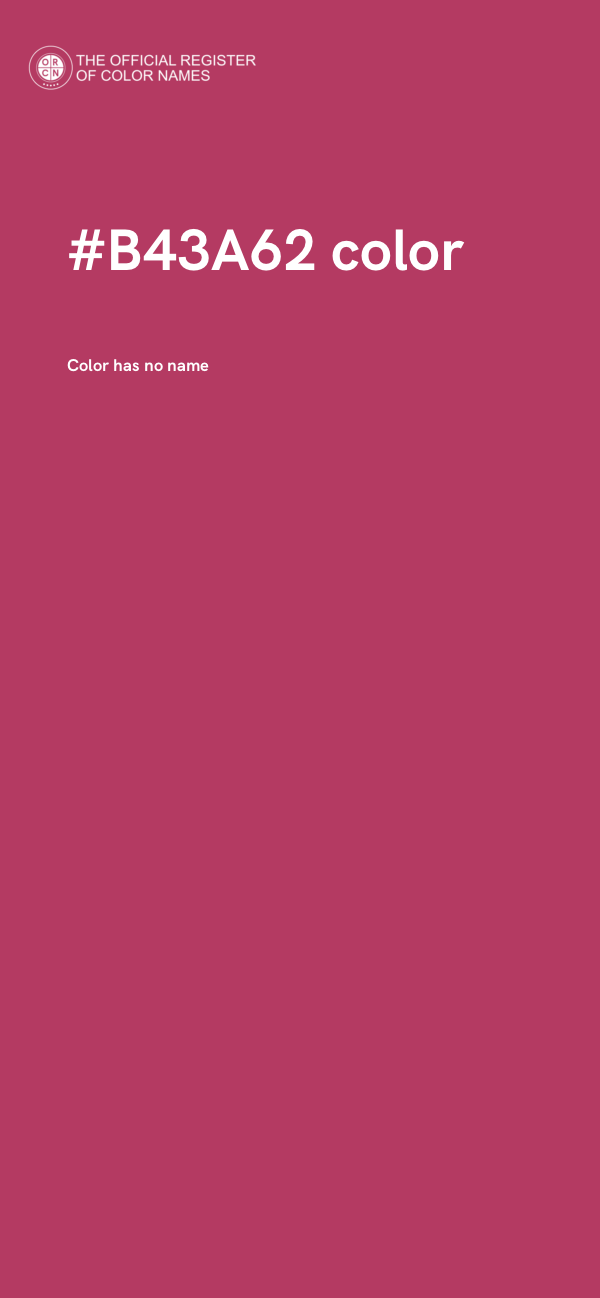 #B43A62 color image
