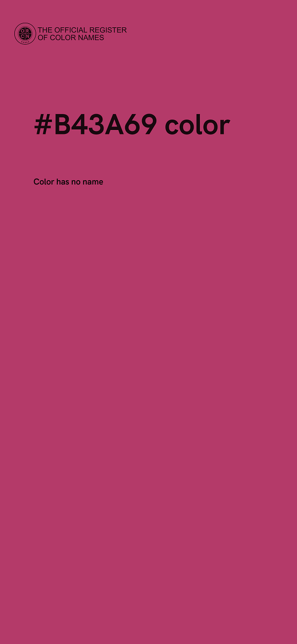 #B43A69 color image