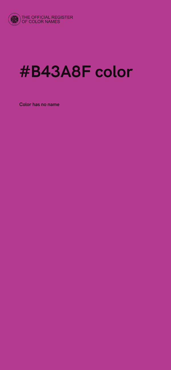 #B43A8F color image