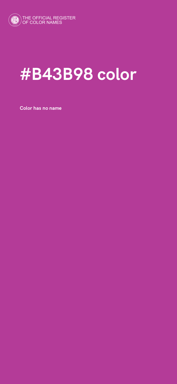 #B43B98 color image