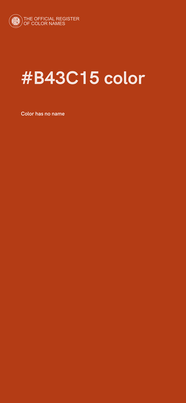 #B43C15 color image
