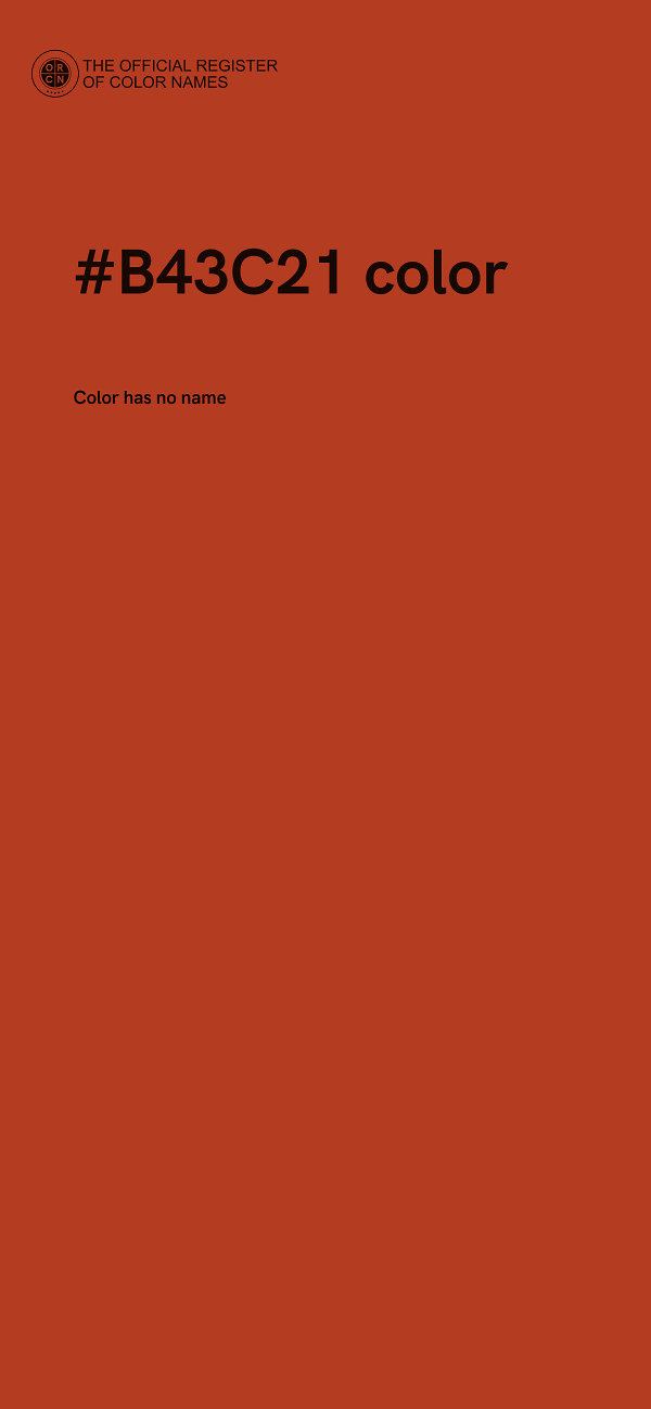 #B43C21 color image