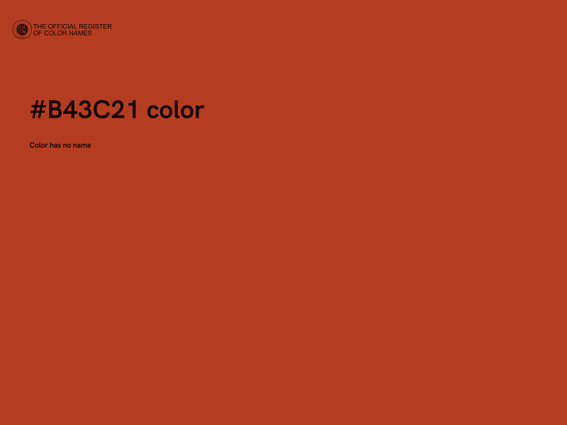 #B43C21 color image