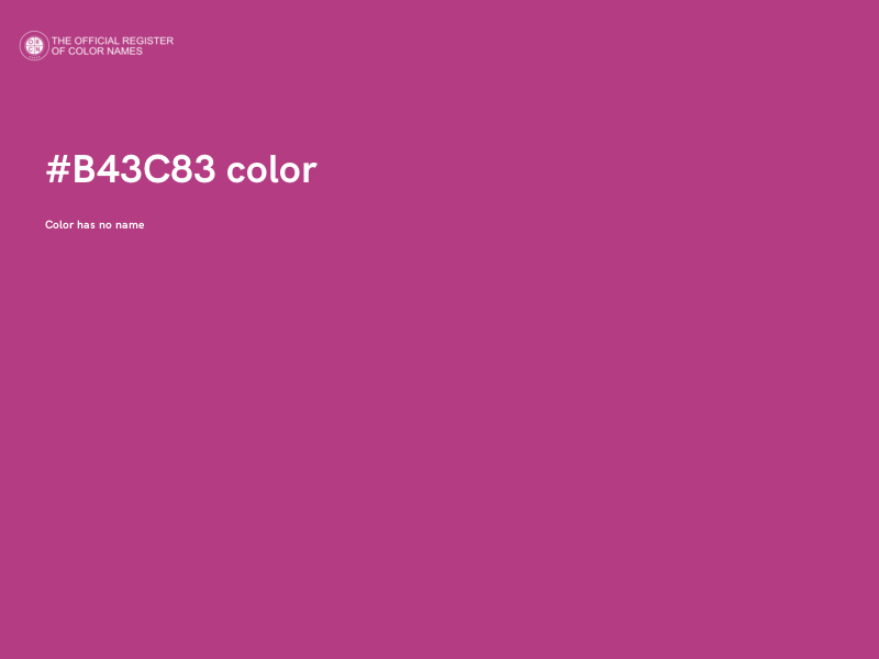 #B43C83 color image