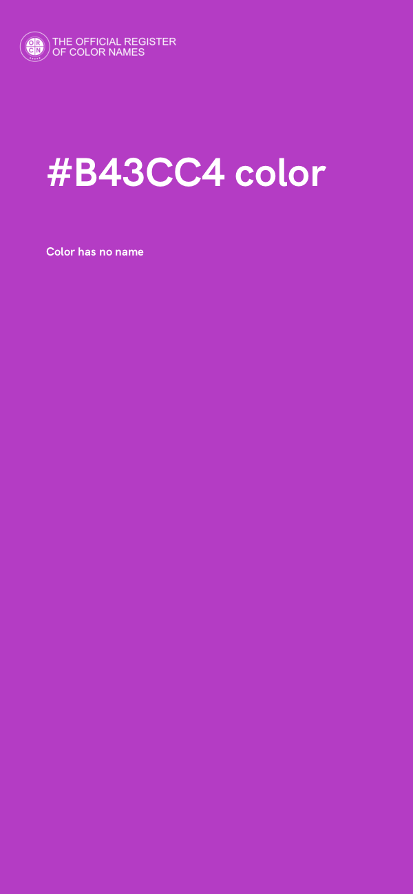 #B43CC4 color image