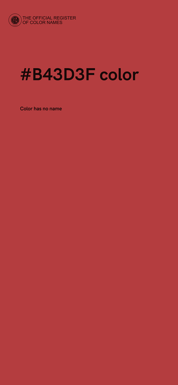 #B43D3F color image