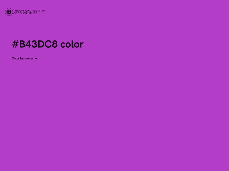 #B43DC8 color image