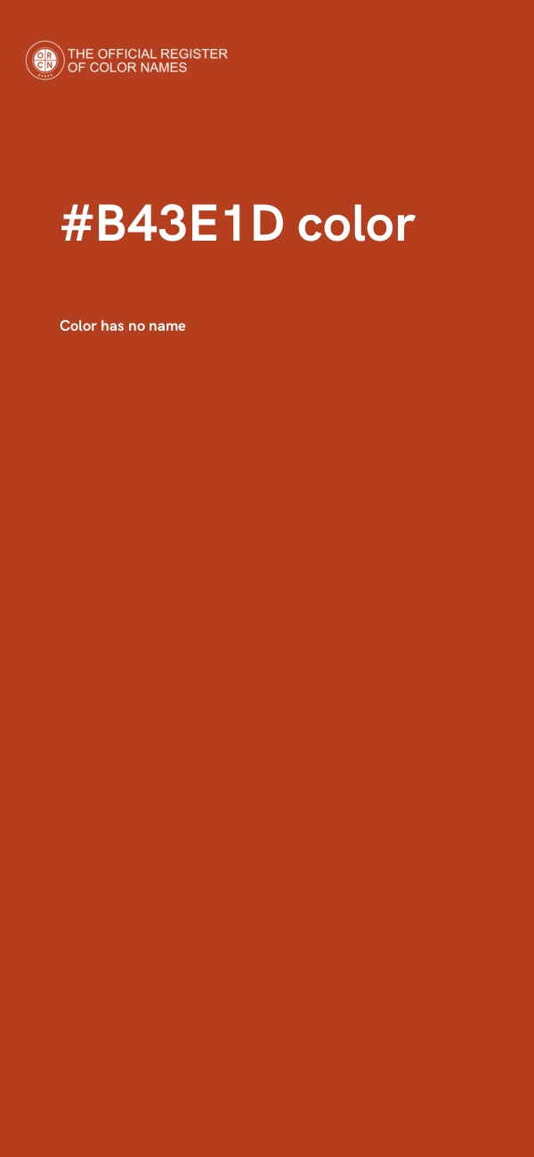 #B43E1D color image