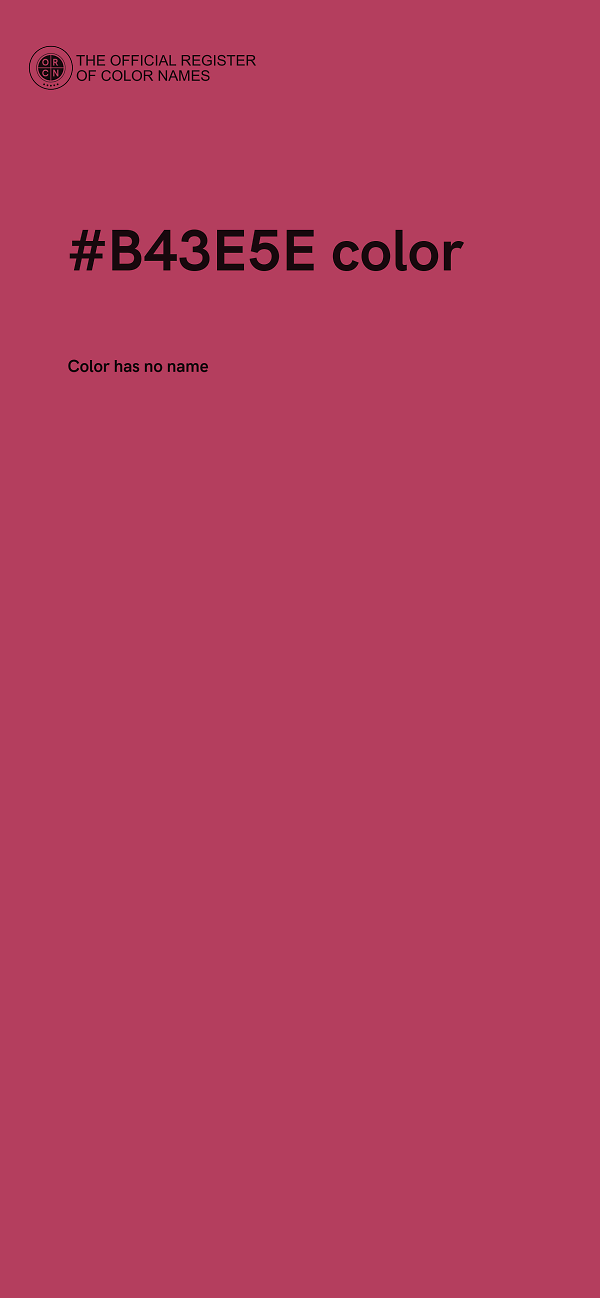 #B43E5E color image