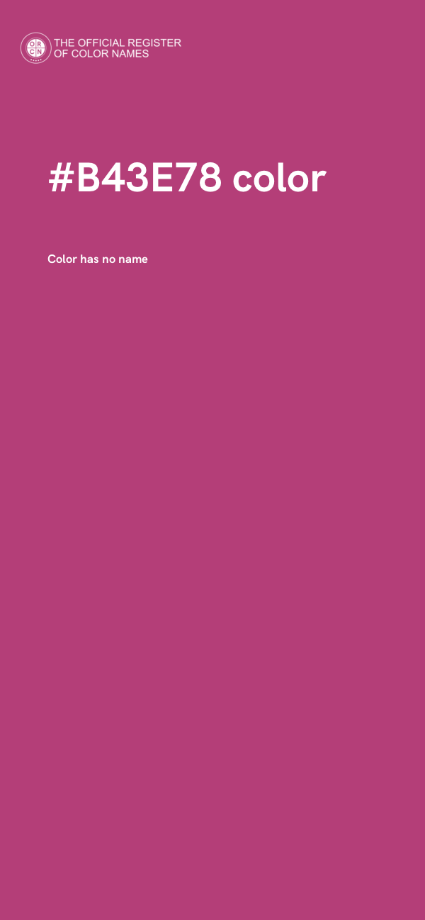 #B43E78 color image