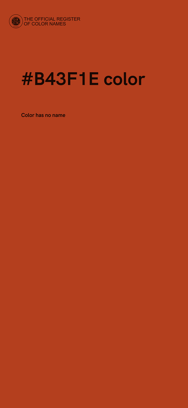 #B43F1E color image