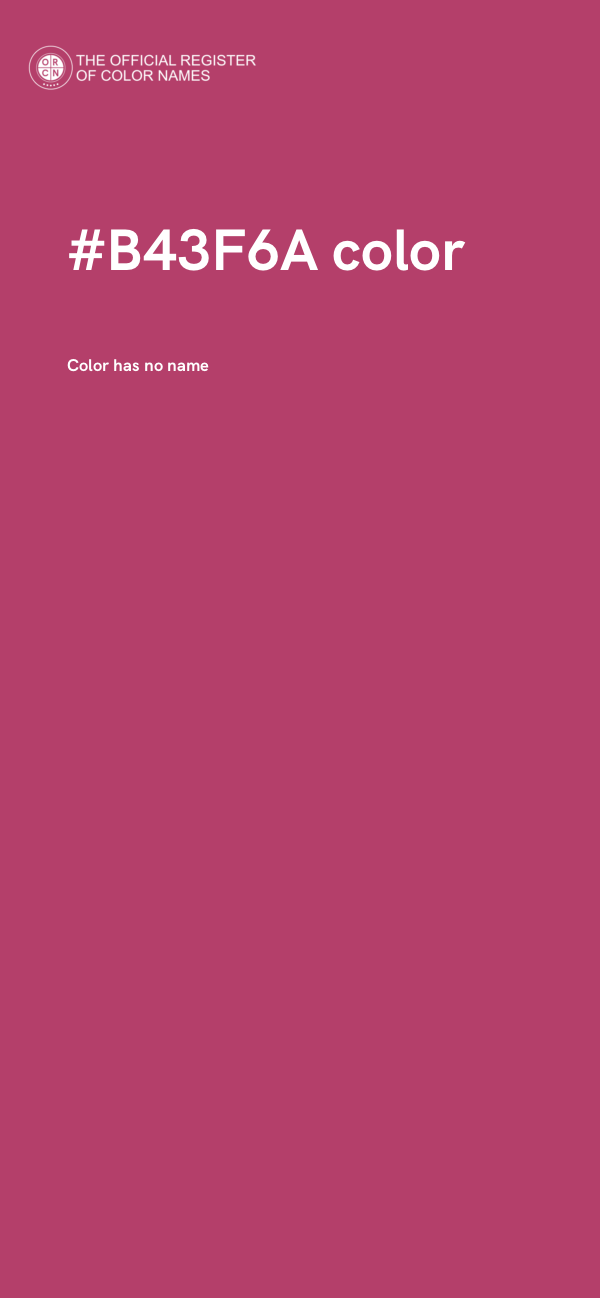 #B43F6A color image