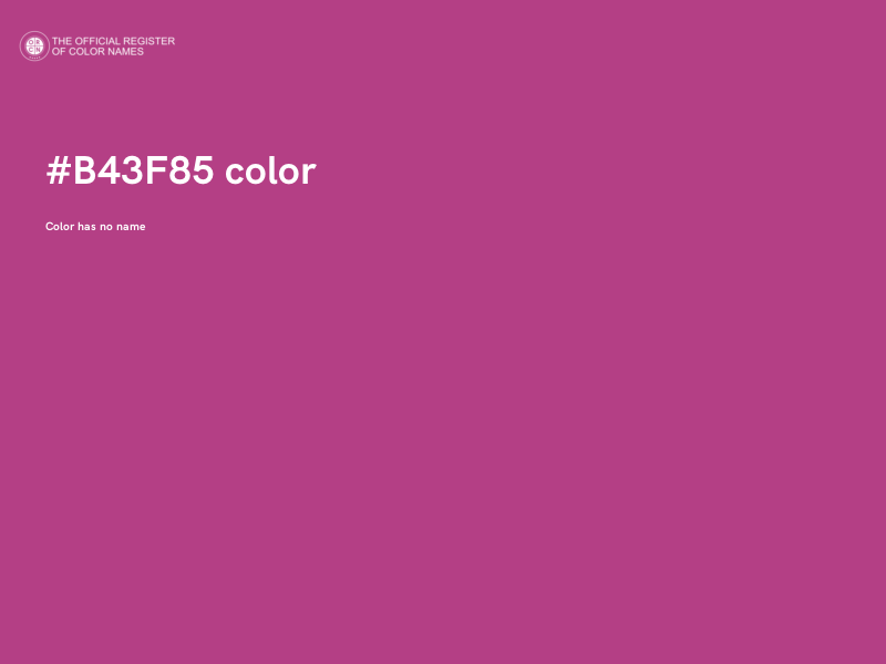 #B43F85 color image