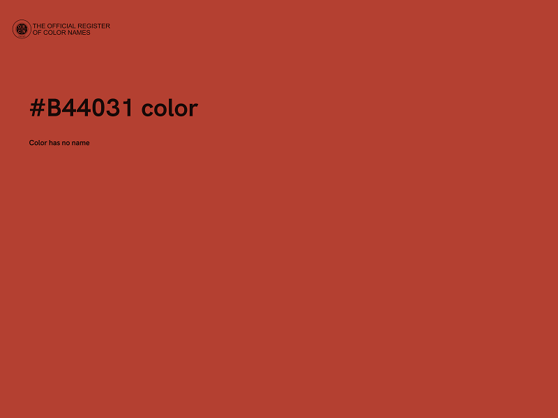 #B44031 color image