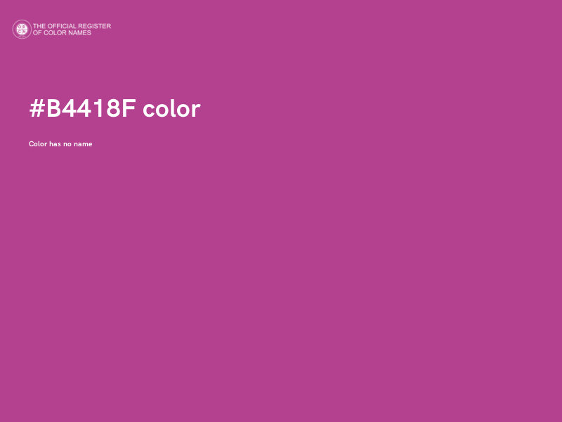 #B4418F color image