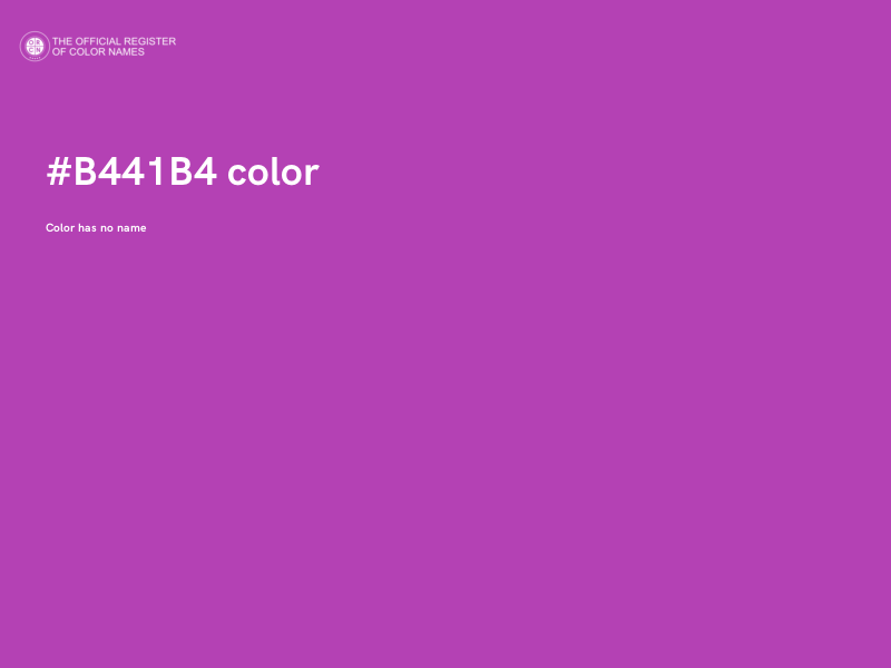 #B441B4 color image
