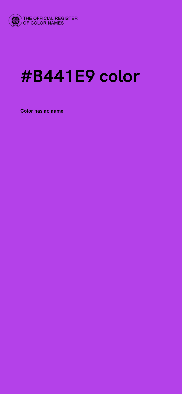 #B441E9 color image