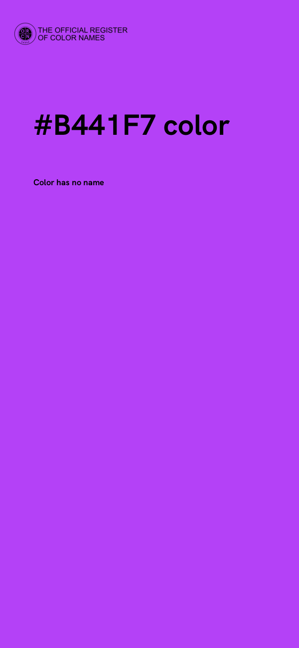 #B441F7 color image