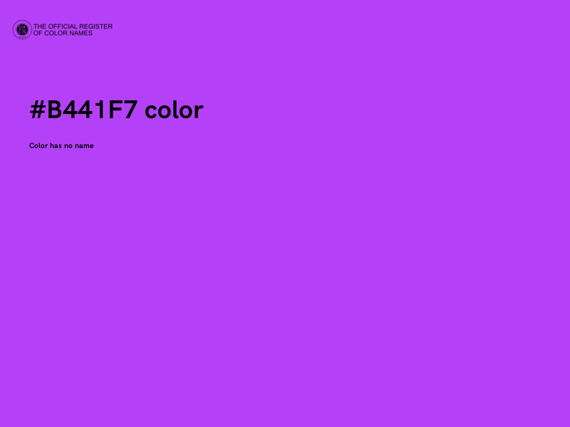 #B441F7 color image