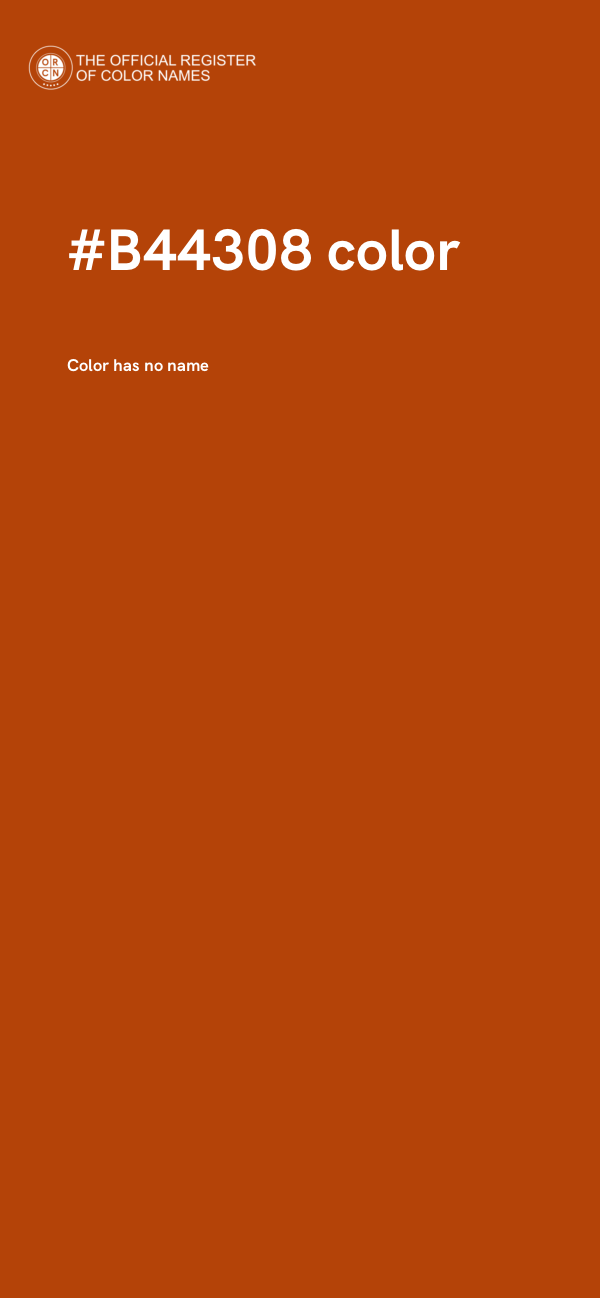 #B44308 color image