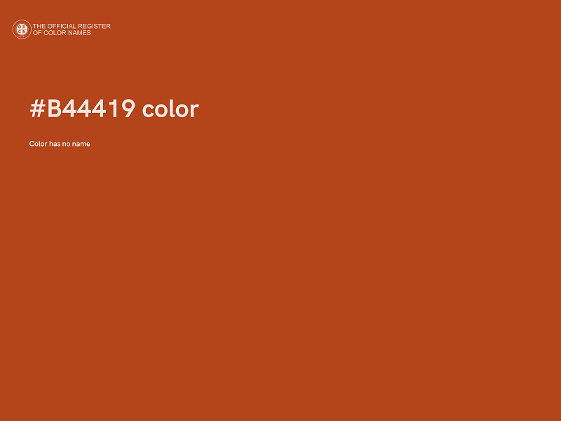 #B44419 color image