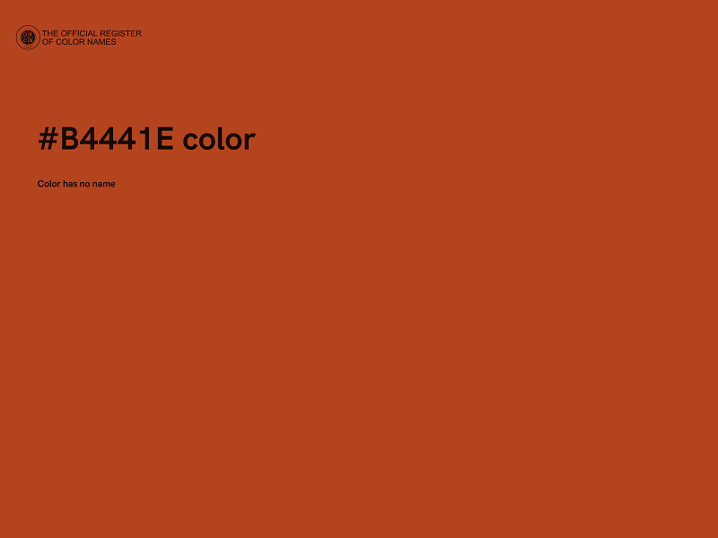#B4441E color image