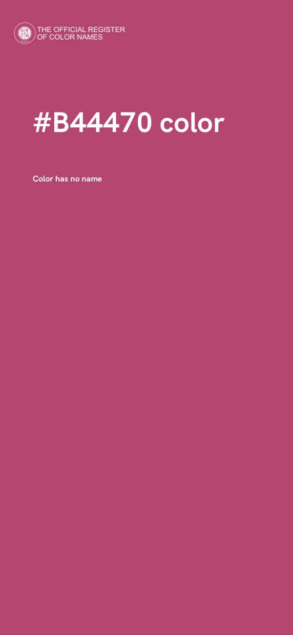 #B44470 color image