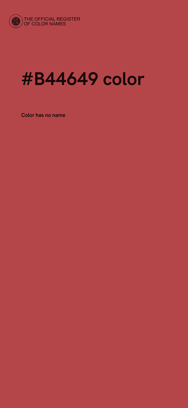 #B44649 color image