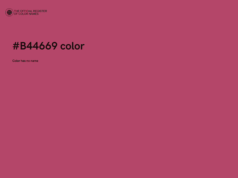 #B44669 color image