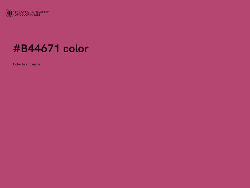 #B44671 color image