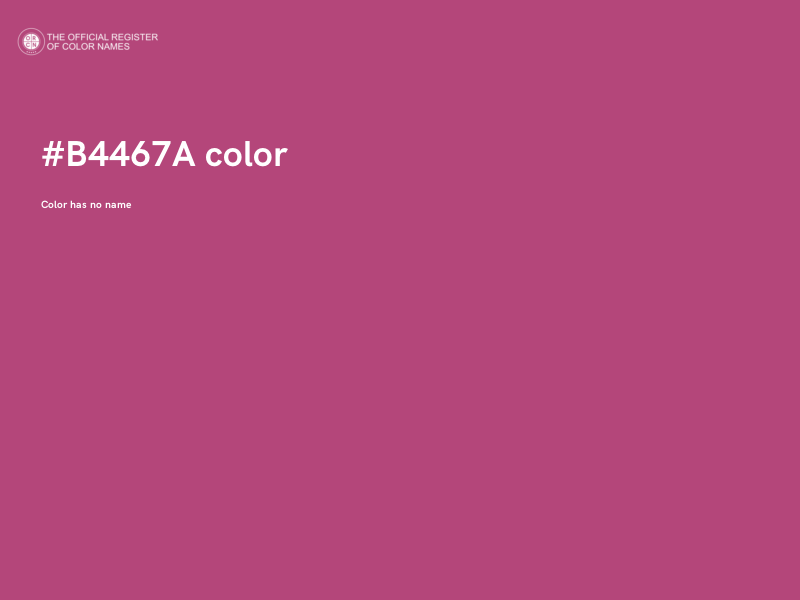 #B4467A color image