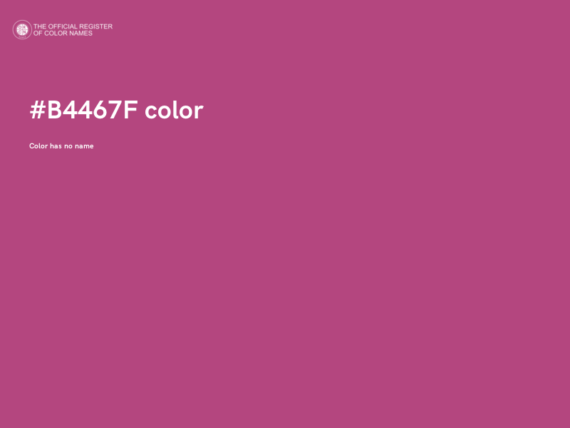 #B4467F color image