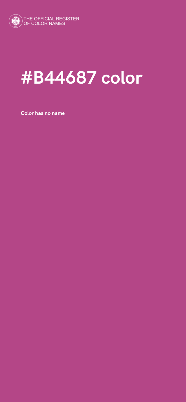 #B44687 color image
