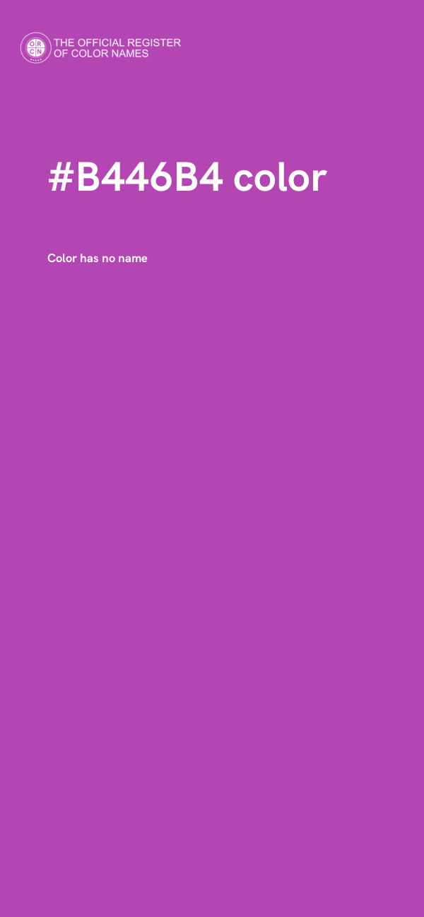 #B446B4 color image