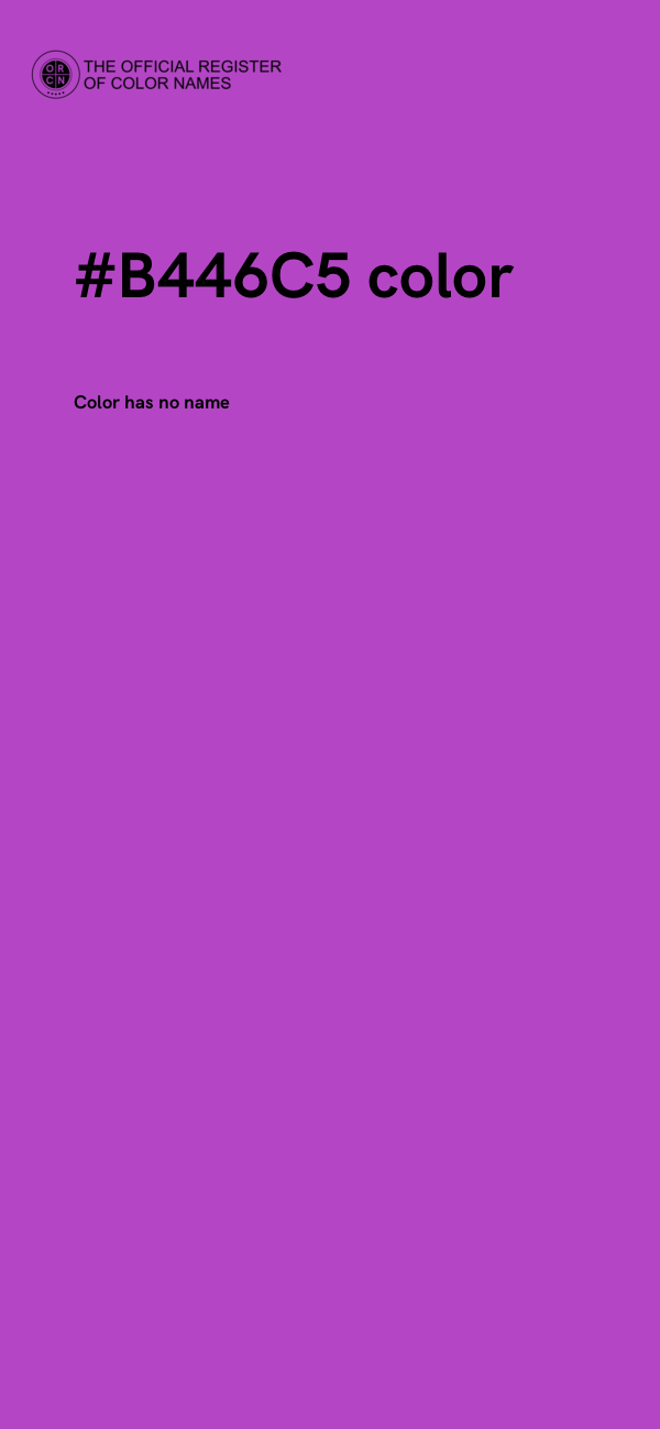 #B446C5 color image