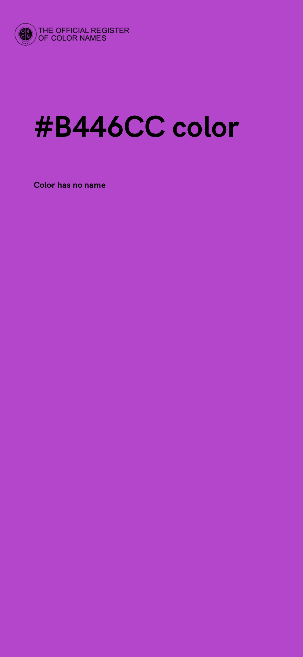 #B446CC color image