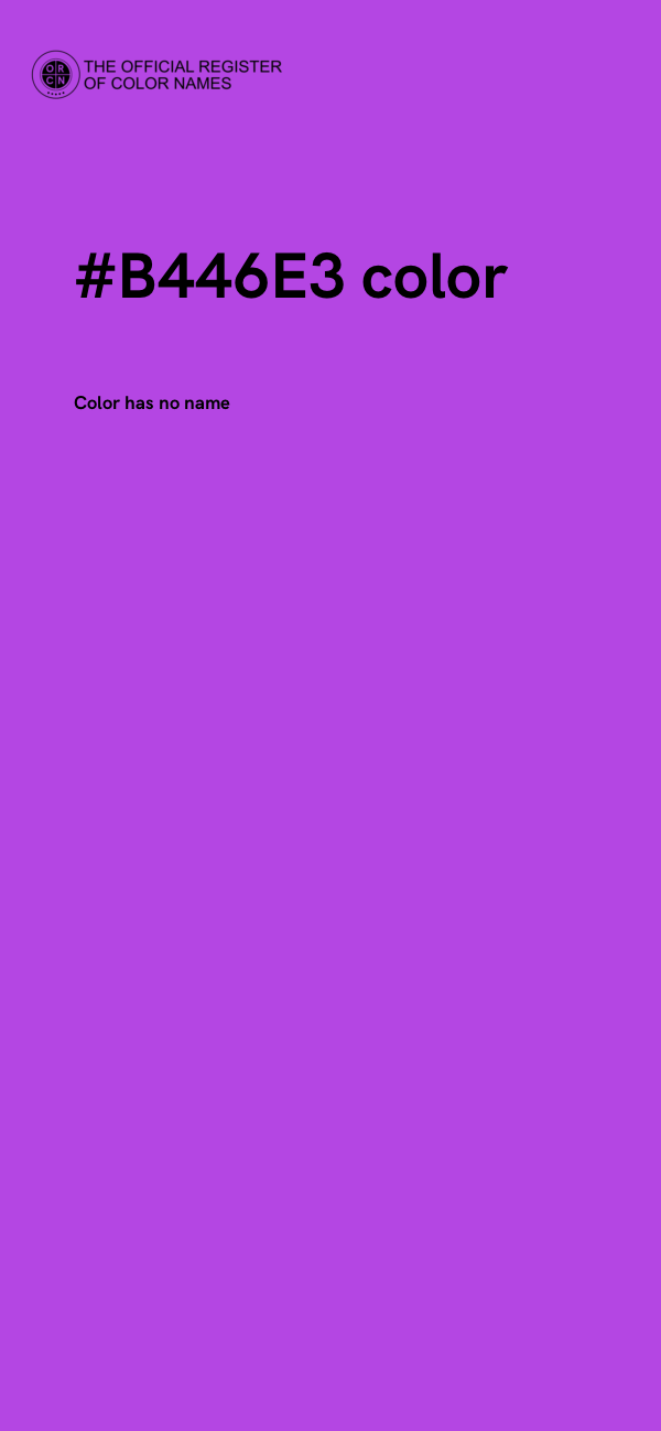 #B446E3 color image