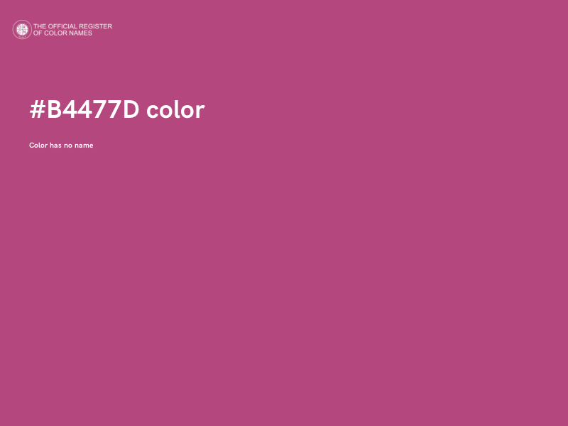 #B4477D color image