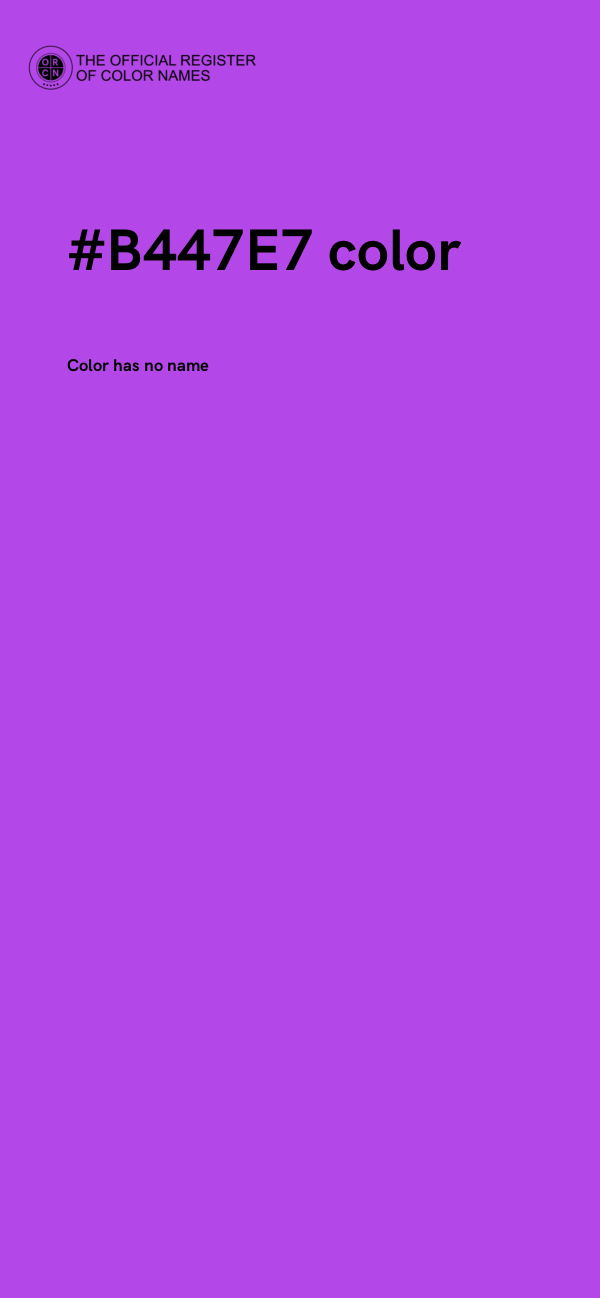 #B447E7 color image