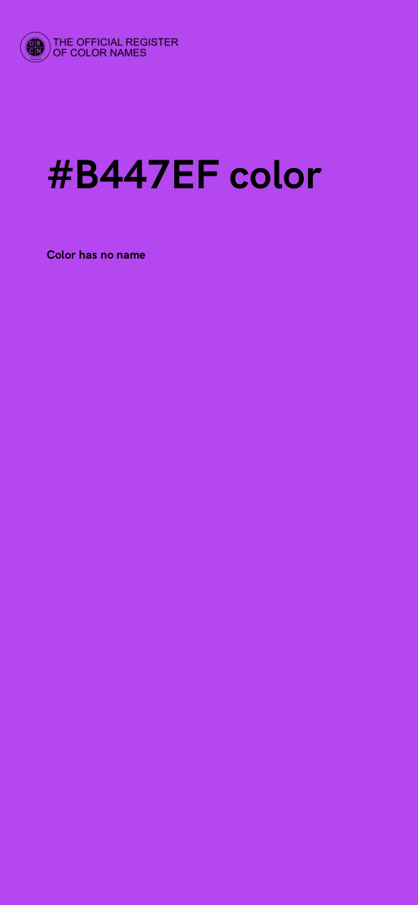 #B447EF color image