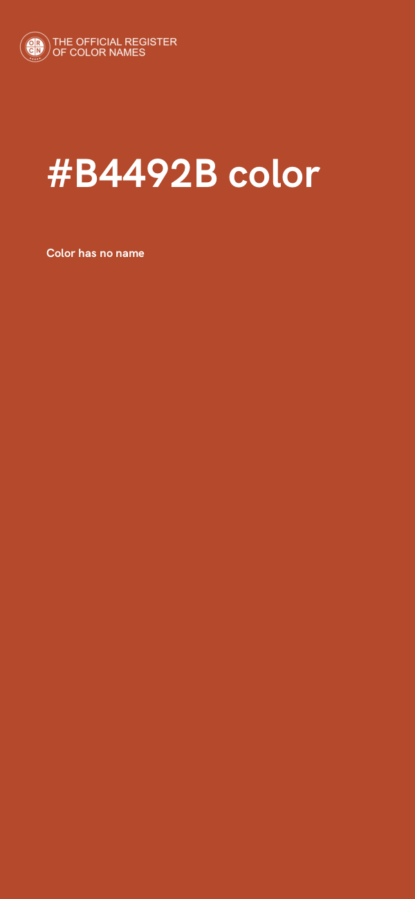 #B4492B color image