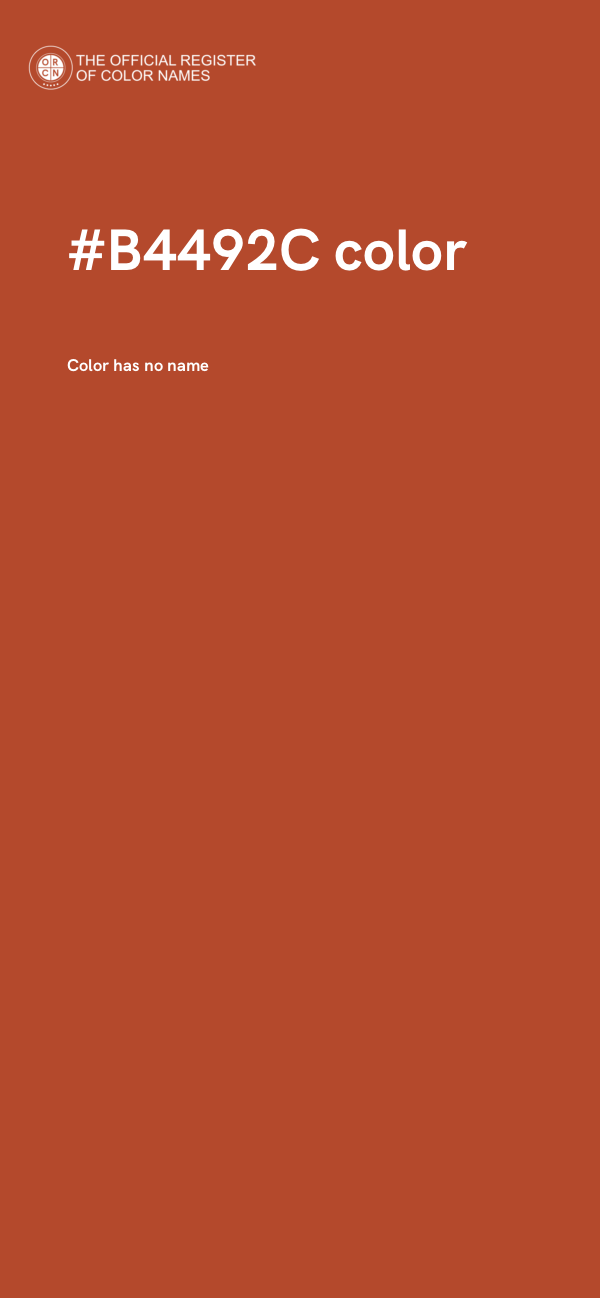 #B4492C color image