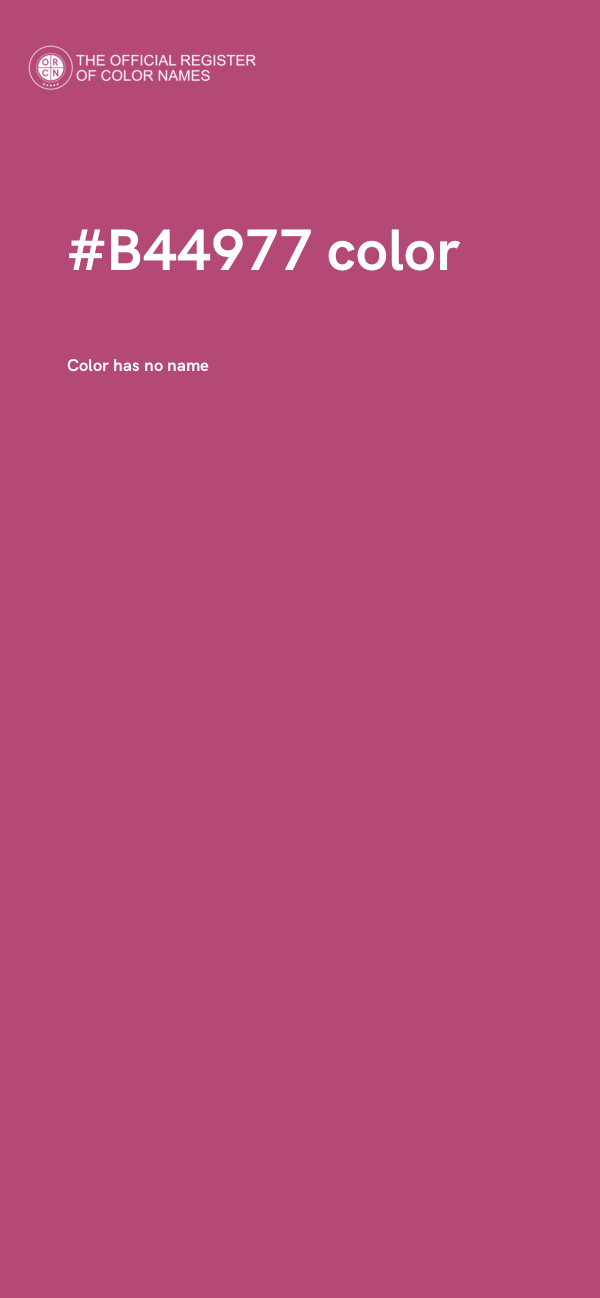 #B44977 color image