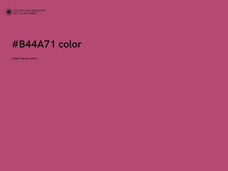 #B44A71 color image