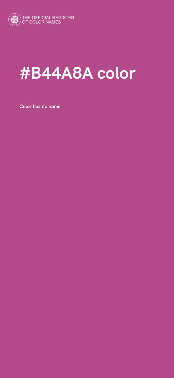 #B44A8A color image