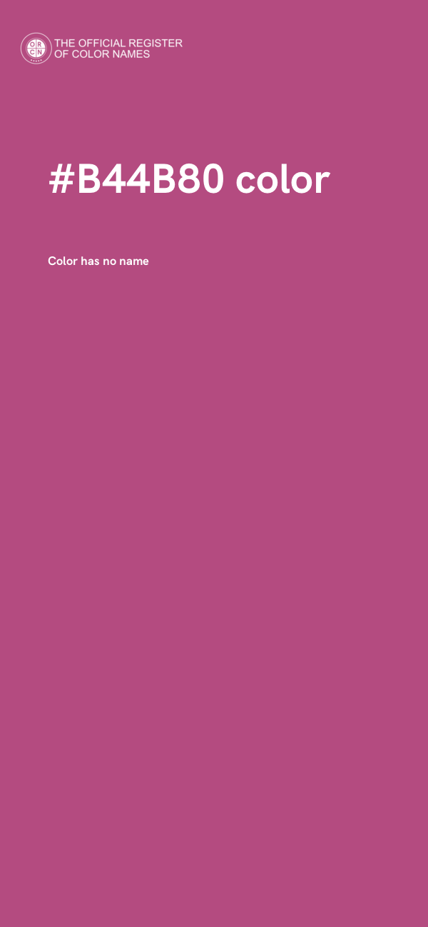 #B44B80 color image